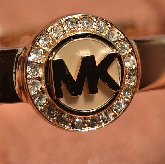 Michael Kors Rose Gold-Tone Bangle Bracelet - Picture 11 of 11